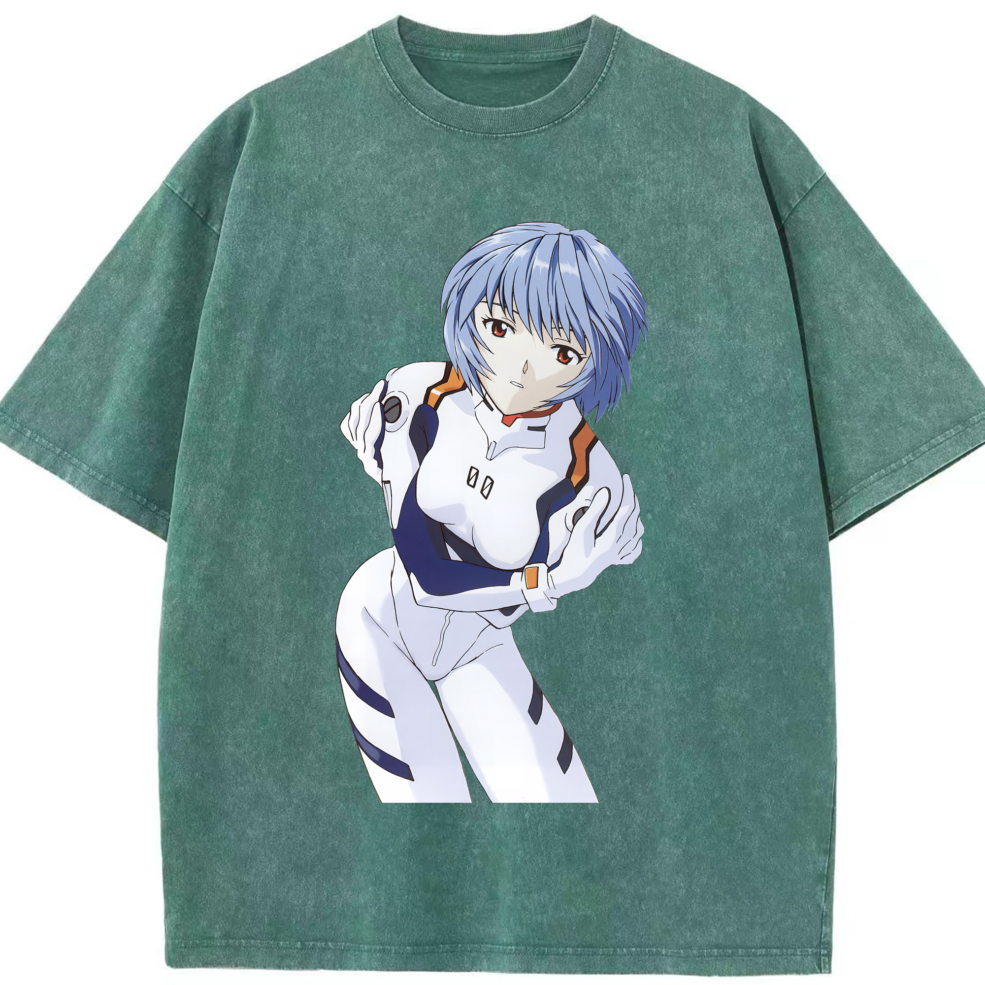 （画像用） EVA 新世紀エヴァンゲリオン 綿100% ヴィンテージ風 半袖Tシャツ（フロントプリント）